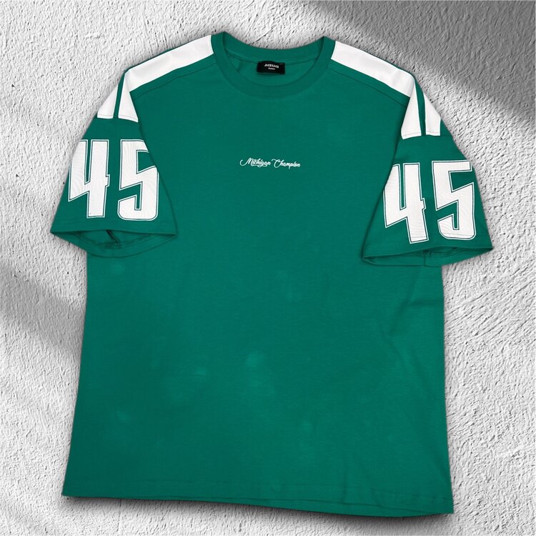 Michigan Champion 45 Oversize Tişört – Yeşil 