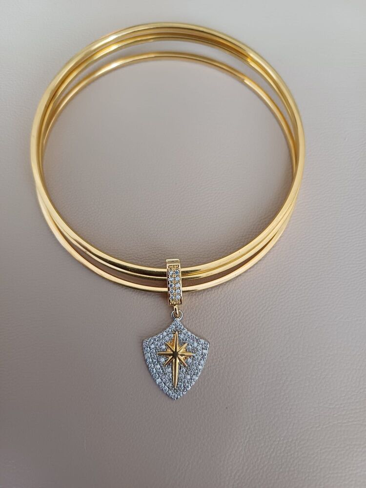 ÇELİK GOLD CHARMLI AJDA BİLEZİK 