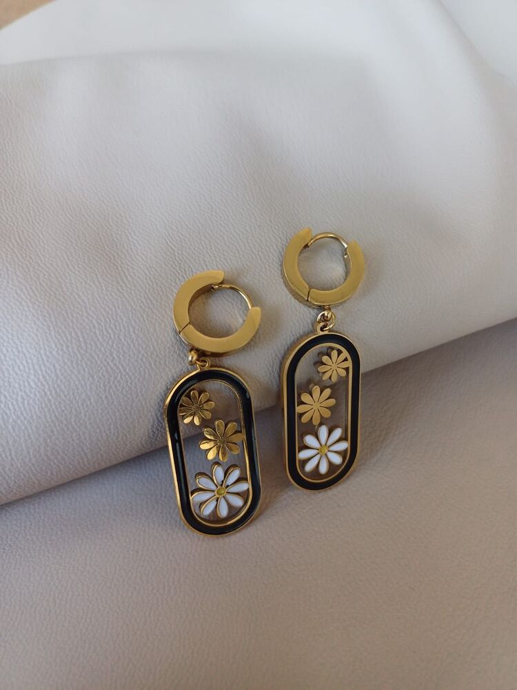 ÇELİK GOLD PAPATYALI KÜPE
