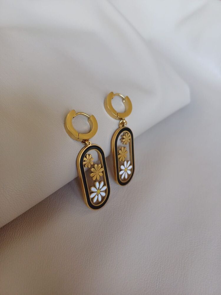 ÇELİK GOLD PAPATYALI KÜPE