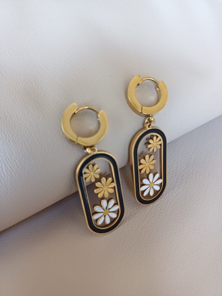 ÇELİK GOLD PAPATYALI KÜPE