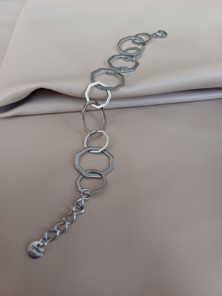 ÇELİK SILVER SEKİZGEN BİLEKLİK