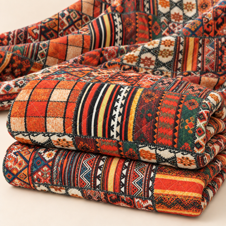Patchwork Etnik Kapitone Kumaş
