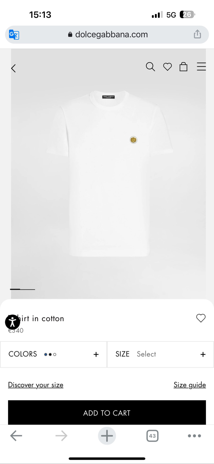Dolce & Gabbana Logo T-shirt ( İthal-Ütü İstemez-NFC Aktif)