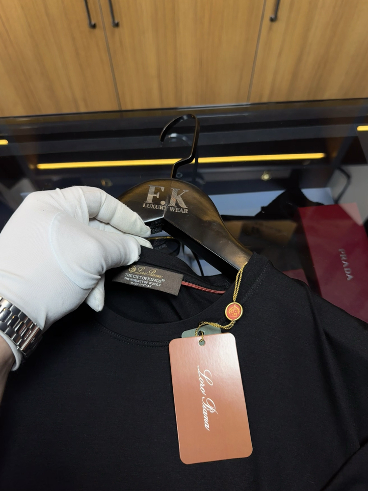 Loro Piana The Gift Of Kings T-shirt ( İthal - Ütü İstemez - NFC Aktif ! ) - Siyah