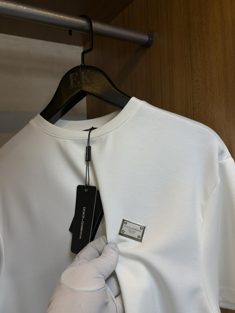 Dolce & Gabbana Logo Plaque T-shirt ( İthal-Ütü İstemez-NFC Aktif)