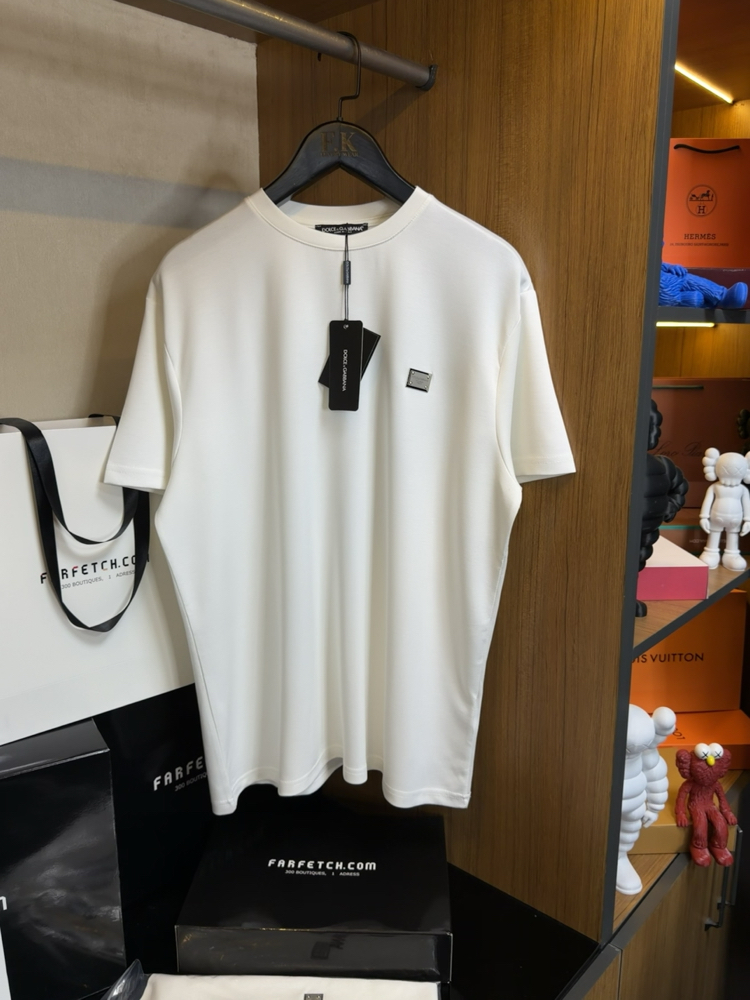 Dolce & Gabbana Logo Plaque T-shirt ( İthal-Ütü İstemez-NFC Aktif)