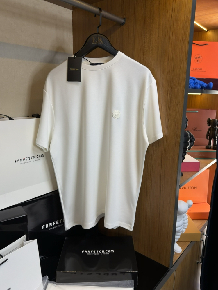 Tom Ford Deri Logo T-shirt ( İthal-Ütü İstemez-NFC Aktif)
