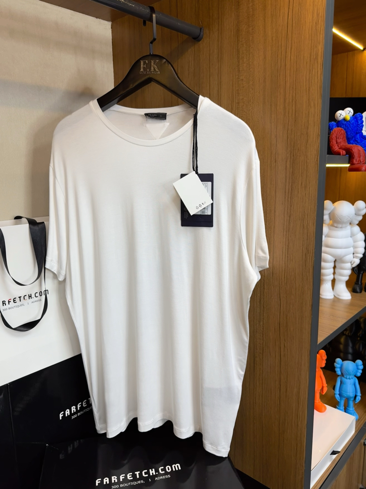 Prada Cashmere T-shirt ( İthal - Ütü İstemez - NFC Aktif ! ) - Beyaz