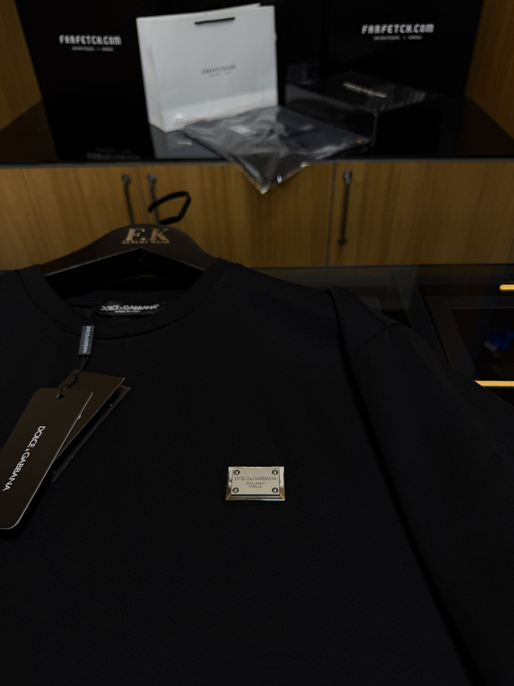 Dolce & Gabbana Logo Plaque T-shirt ( İthal-Ütü İstemez-NFC Aktif)