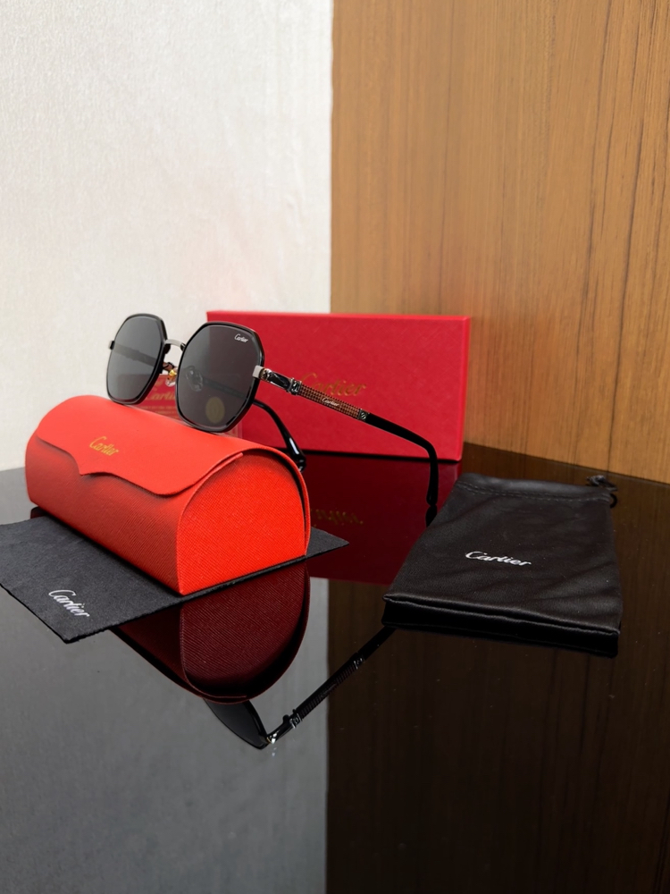 Cartier Unisex Güneş Gözlüğü ( Siyah Cam )