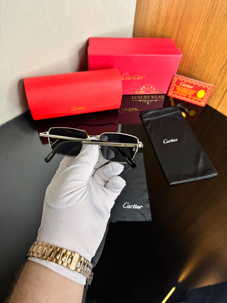 Cartier Unisex Güneş Gözlüğü (Silver)