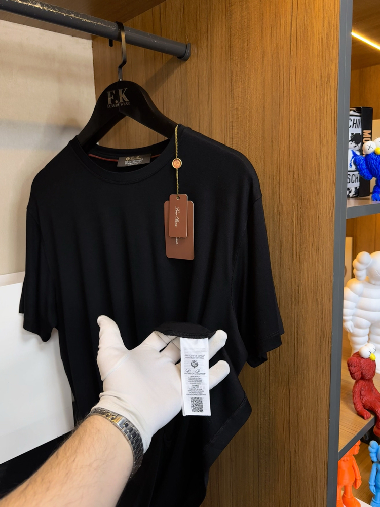 Loro Piana The Gift Of Kings T-shirt ( İthal - Ütü İstemez - NFC Aktif ! ) - Siyah