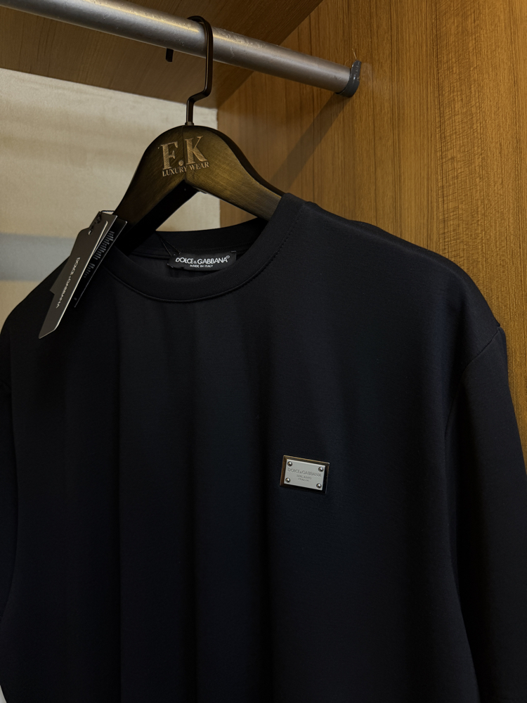 Dolce & Gabbana Logo Plaque T-shirt ( İthal-Ütü İstemez-NFC Aktif)