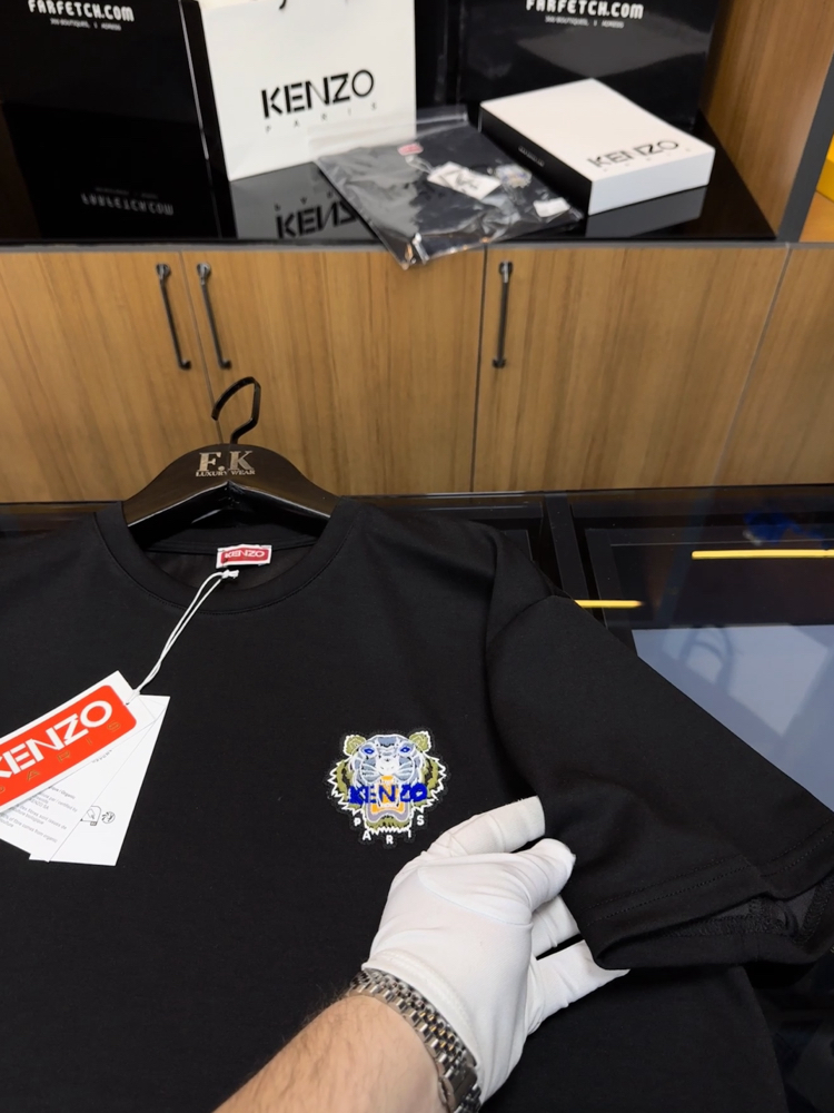 Kenzo Tiger Logo T-shirt ( İthal-Ütü İstemez-NFC Aktif)