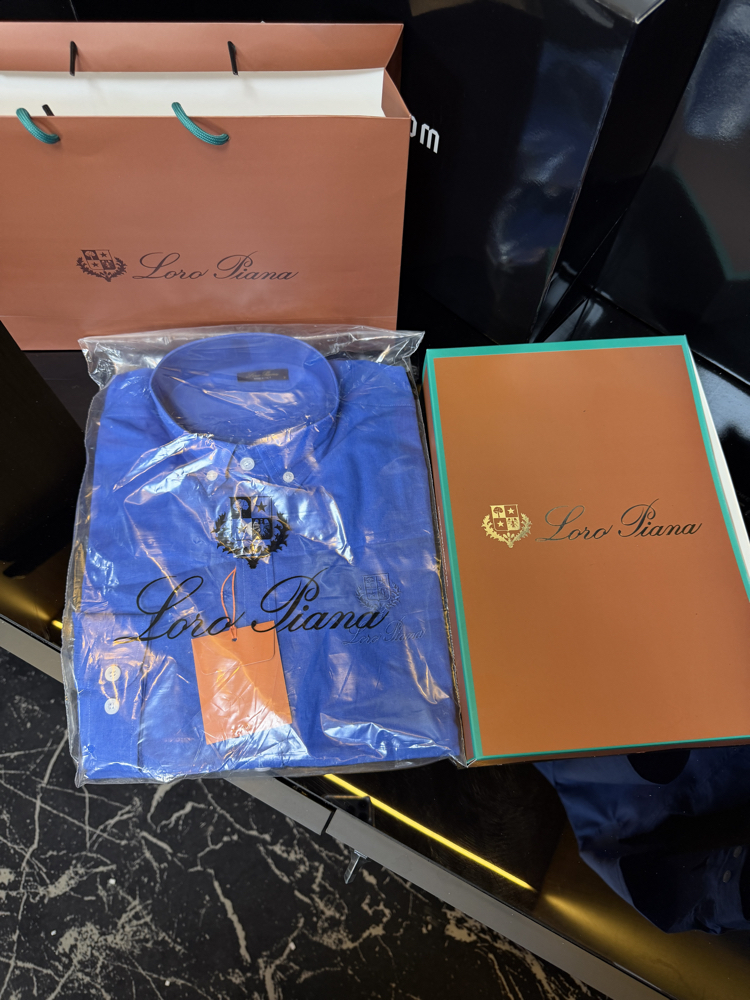 Loro Piana Keten Gömlek (Saks Mavi)