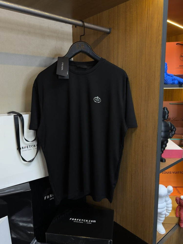 Prada Logo T-shirt ( İthal-Ütü İstemez-NFC Aktif)