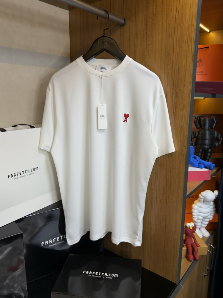 Ami Paris Logo T-shirt ( İthal-Ütü İstemez-NFC Aktif)