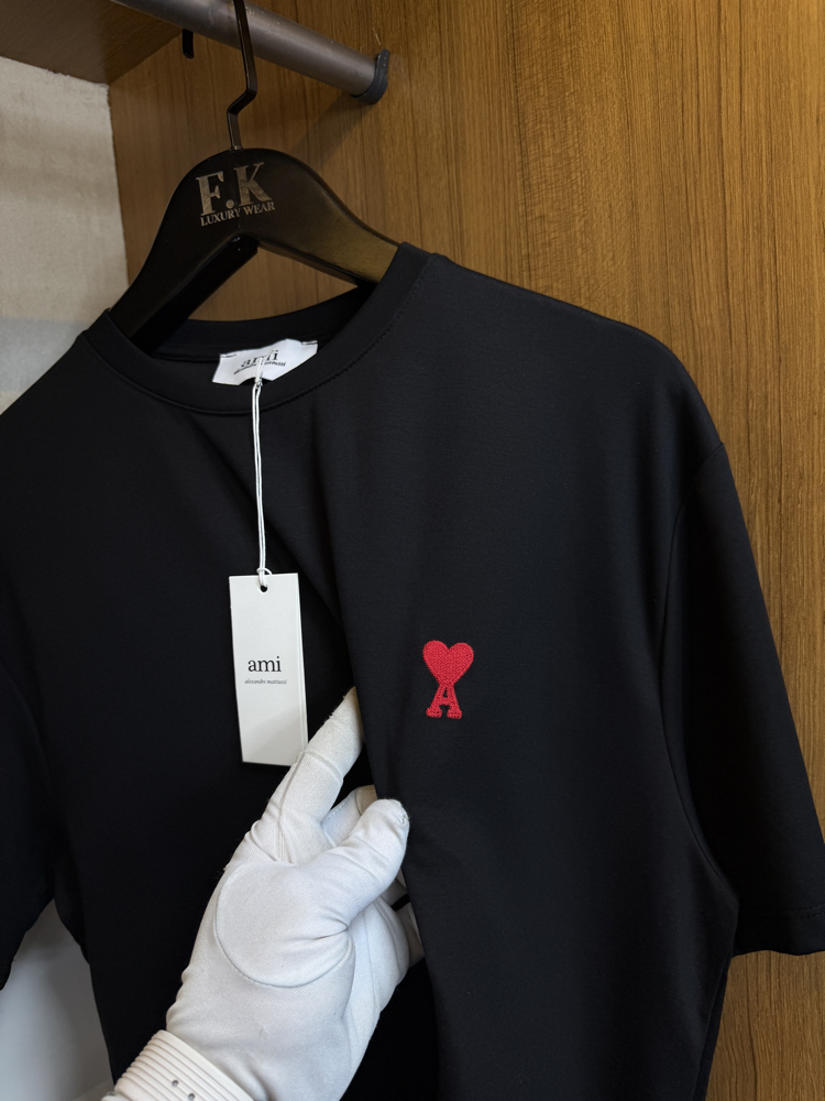 Ami Paris Logo T-shirt ( İthal-Ütü İstemez-NFC Aktif) 