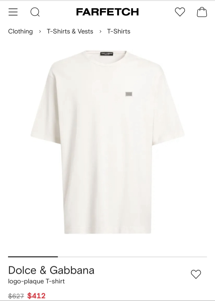 Dolce & Gabbana Logo Plaque T-shirt ( İthal-Ütü İstemez-NFC Aktif)