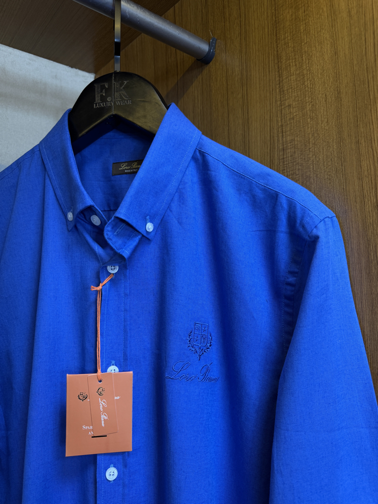 Loro Piana Keten Gömlek (Saks Mavi)
