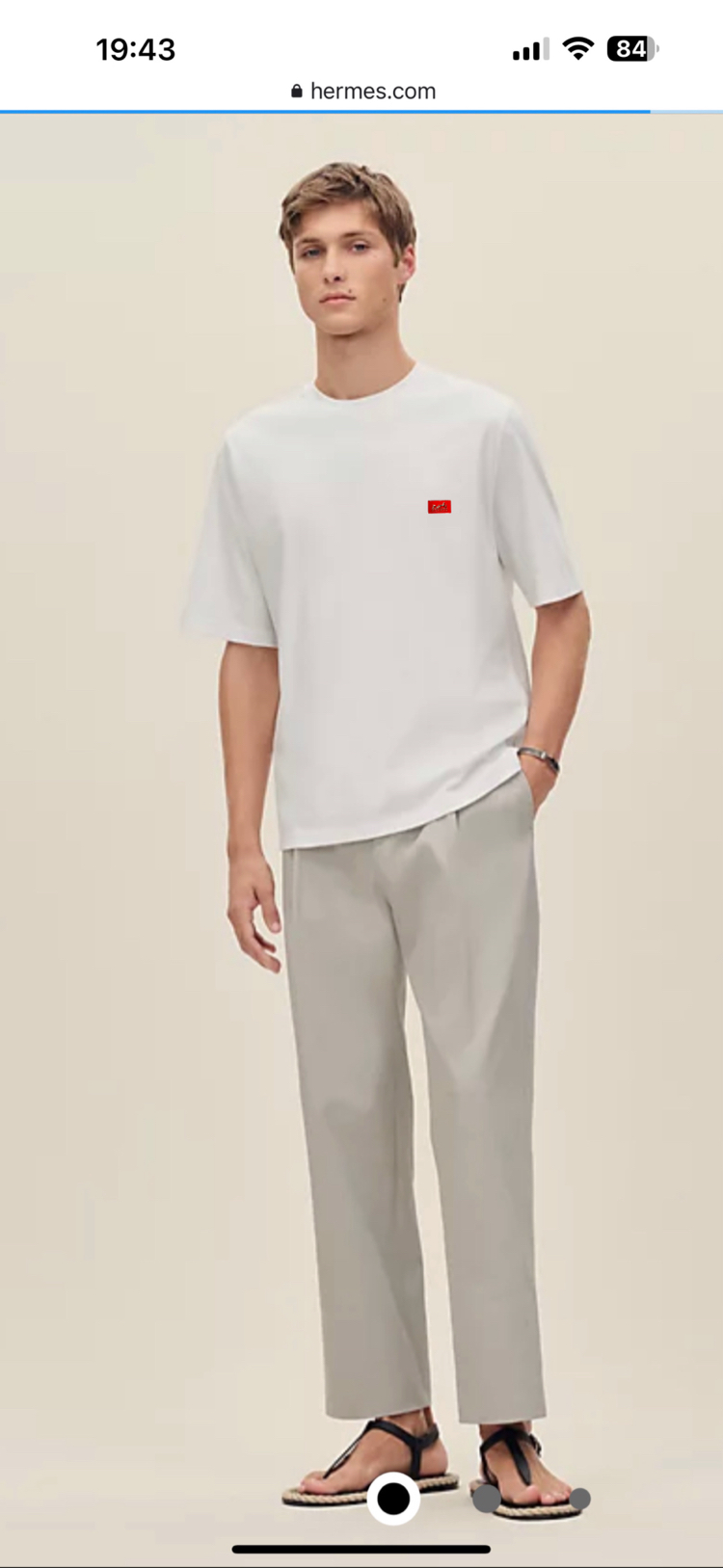 Hermes Metal Logo T-shirt ( İthal-Ütü İstemez-NFC Aktif)