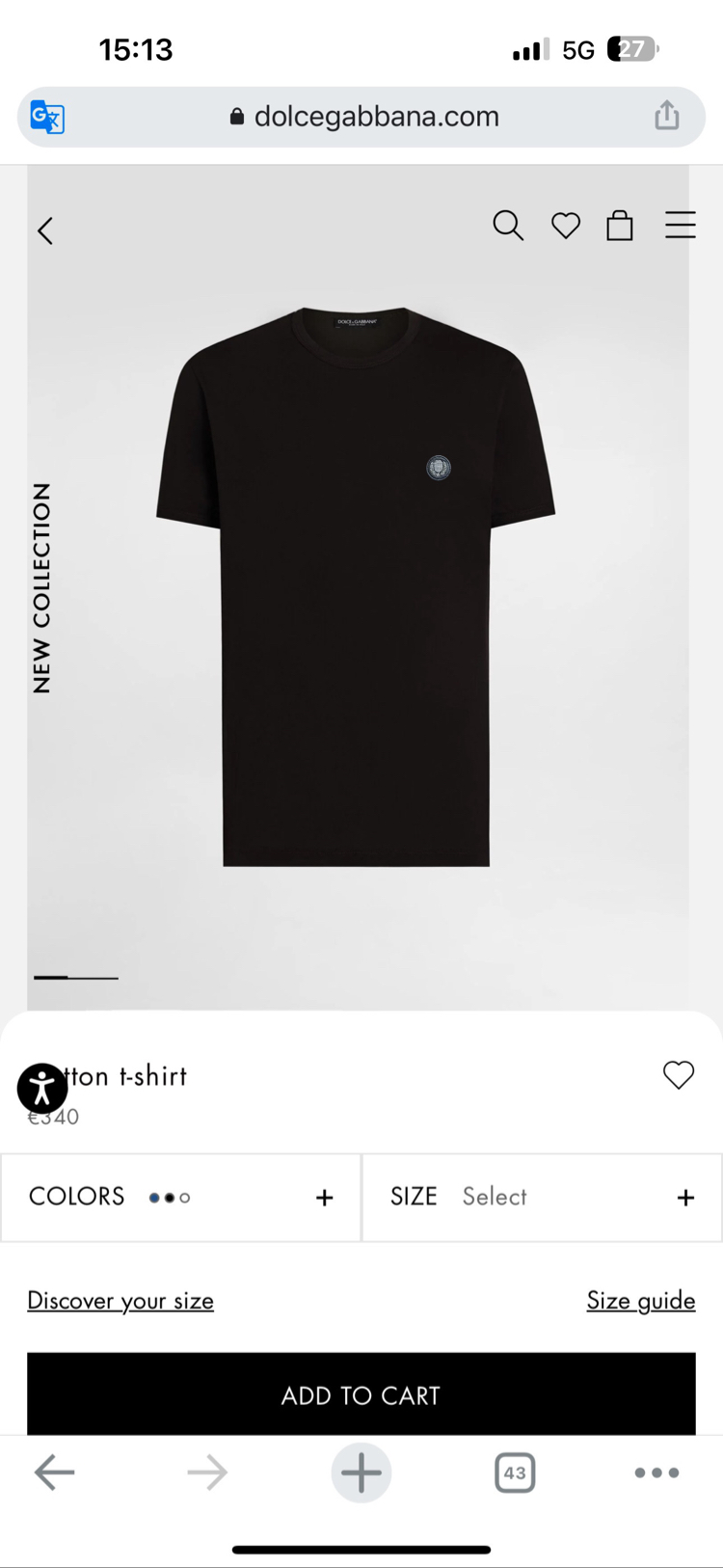 Dolce & Gabbana Logo T-shirt ( İthal-Ütü İstemez-NFC Aktif) 