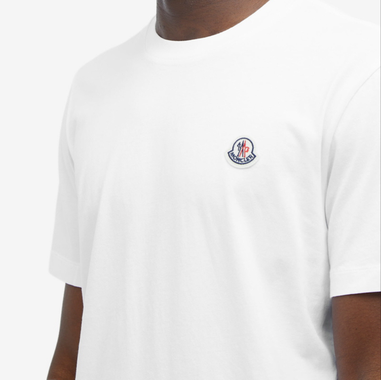 Moncler Logo T-shirt ( İthal-Ütü İstemez-NFC Aktif) - Beyaz