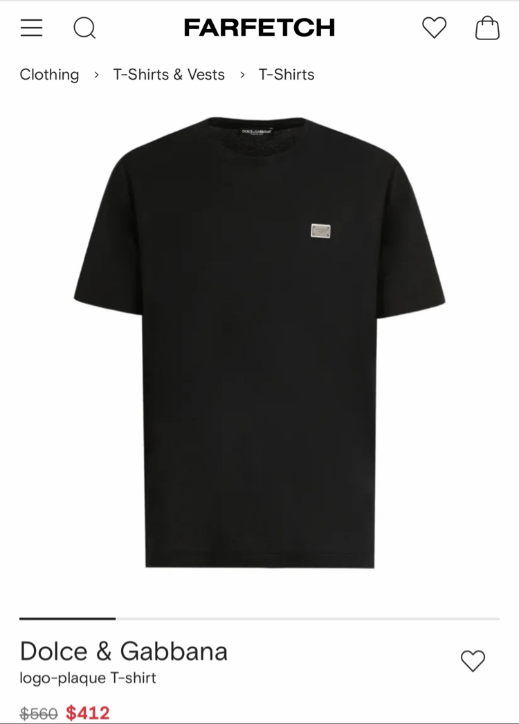 Dolce & Gabbana Logo Plaque T-shirt ( İthal-Ütü İstemez-NFC Aktif)
