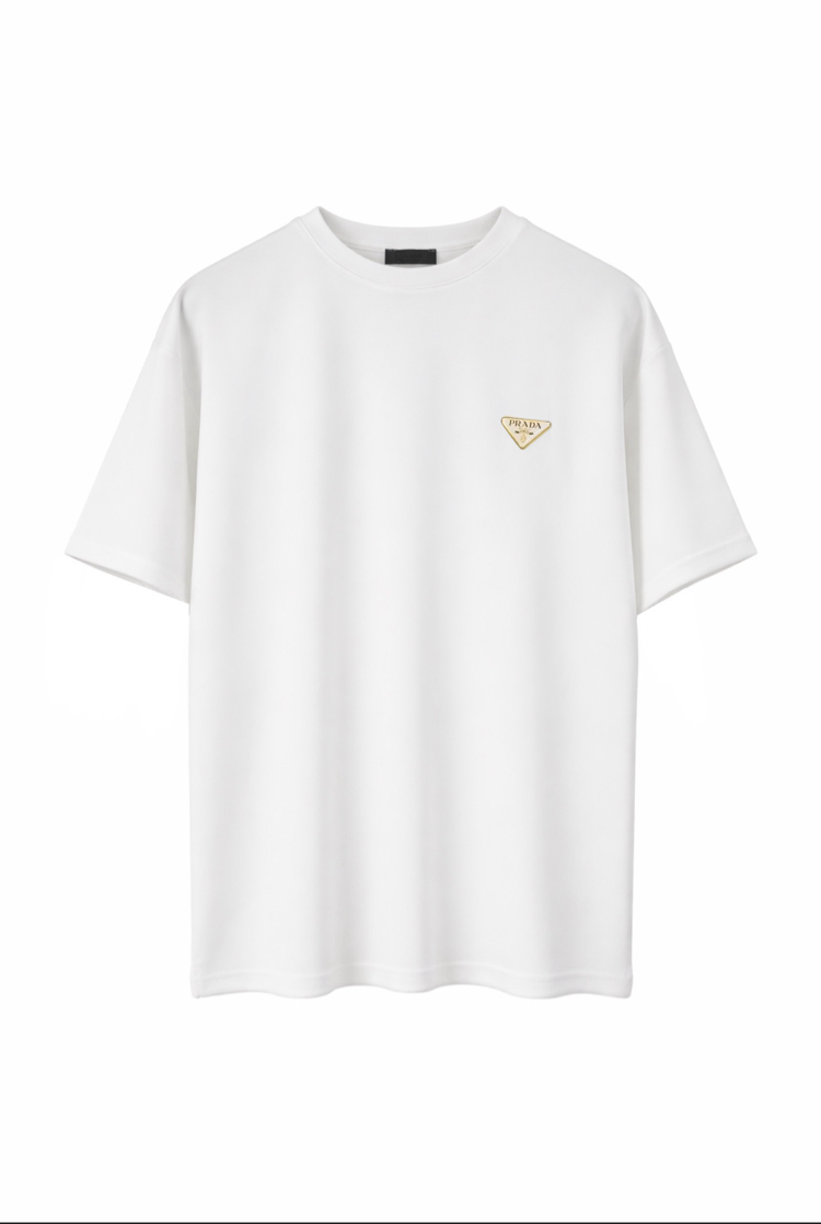 Prada Logo T-shirt ( İthal-Ütü İstemez-NFC Aktif)