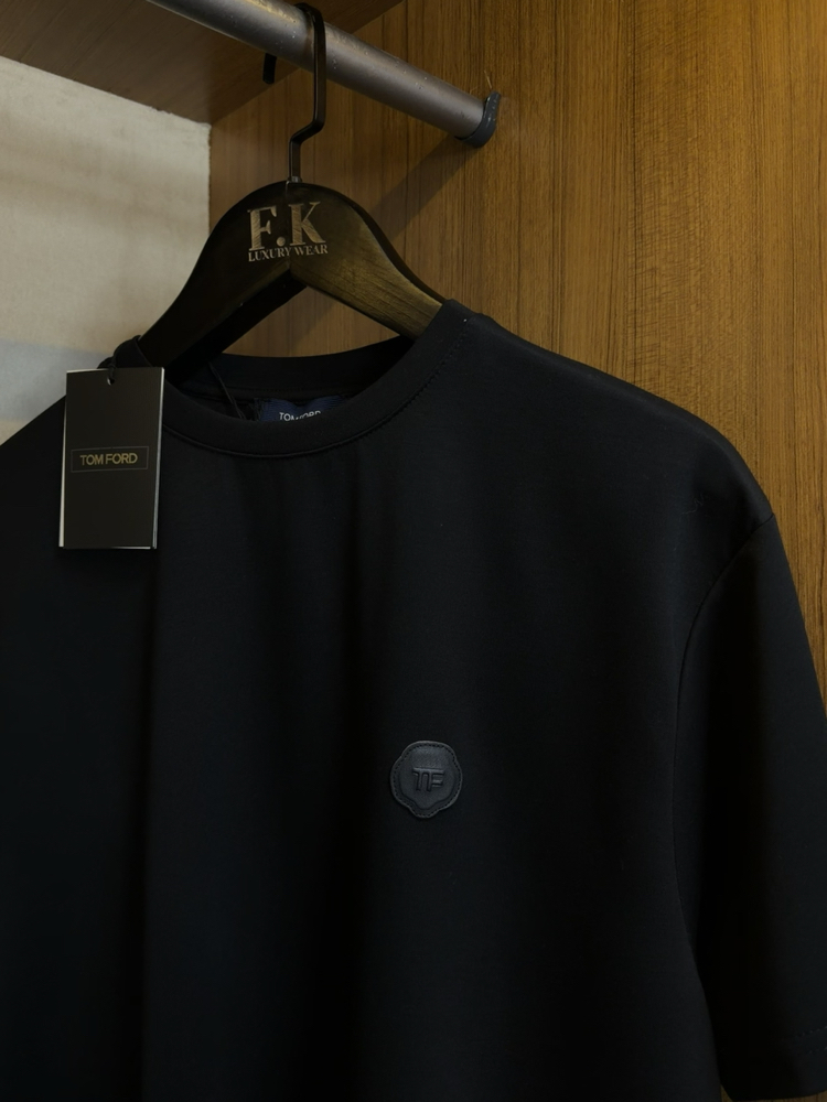 Tom Ford Deri Logo T-shirt ( İthal-Ütü İstemez-NFC Aktif) 
