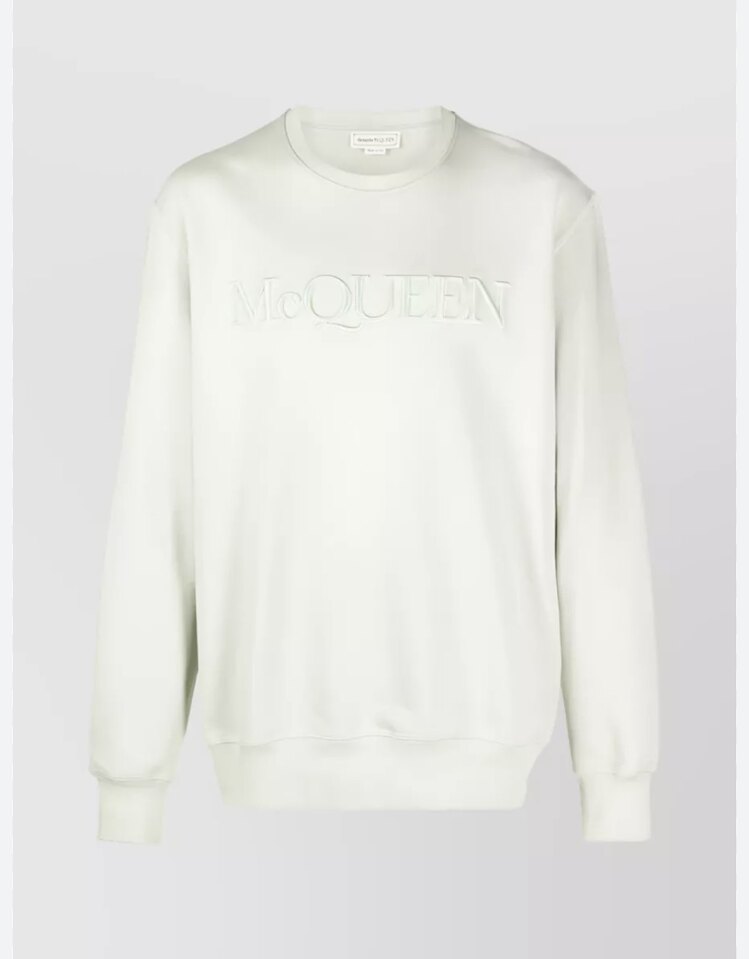 Alexander McQueen Logo-Embroidered Sweatshirt (White)