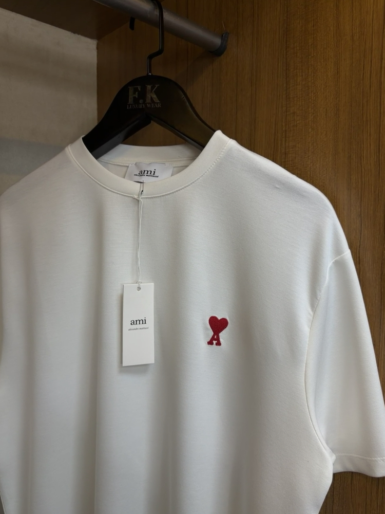 Ami Paris Logo T-shirt ( İthal-Ütü İstemez-NFC Aktif)