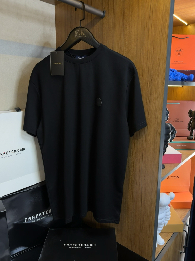 Tom Ford Deri Logo T-shirt ( İthal-Ütü İstemez-NFC Aktif) 