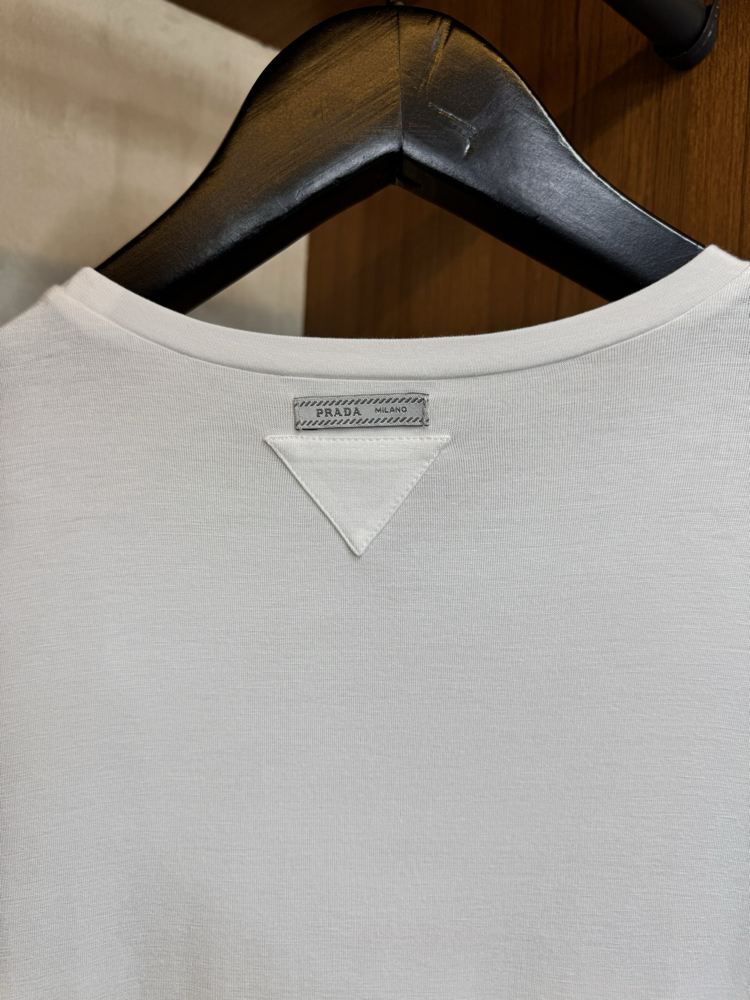 Prada Cashmere T-shirt ( İthal - Ütü İstemez - NFC Aktif ! ) - Beyaz