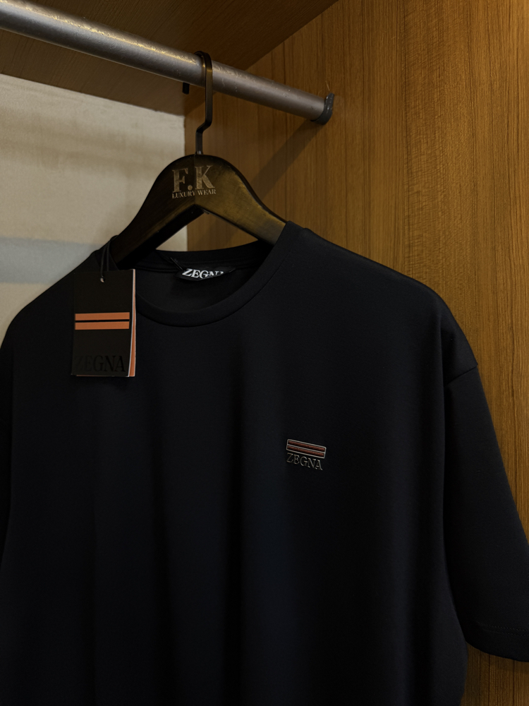 Zegna Logo T-shirt ( İthal-Ütü İstemez-NFC Aktif)