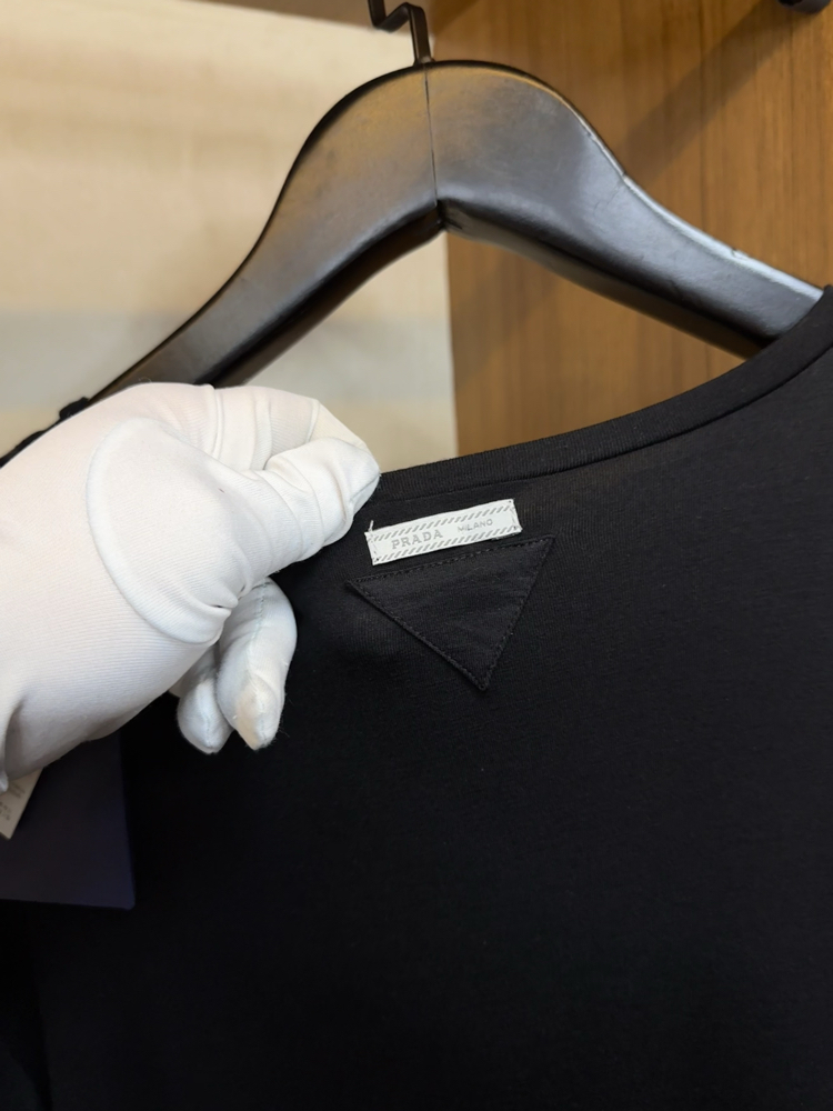 Prada Cashmere T-shirt ( İthal - Ütü İstemez - NFC Aktif ! ) - Siyah