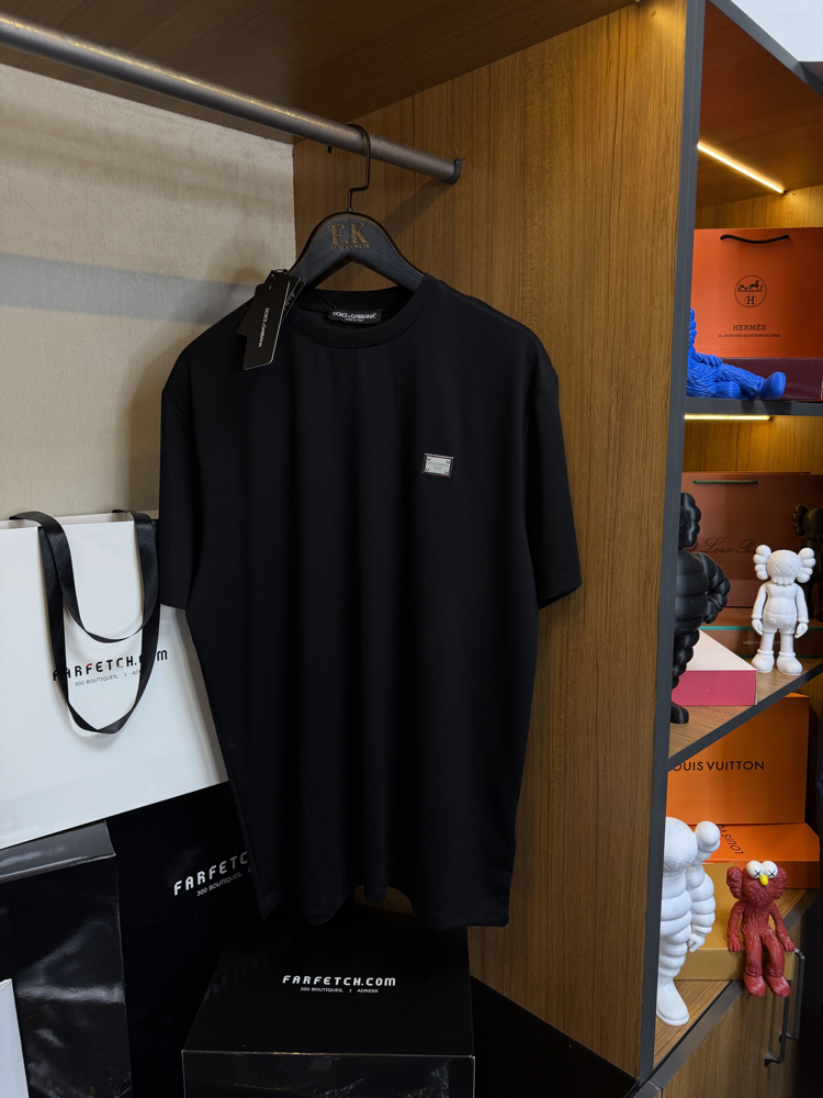 Dolce & Gabbana Logo Plaque T-shirt ( İthal-Ütü İstemez-NFC Aktif)
