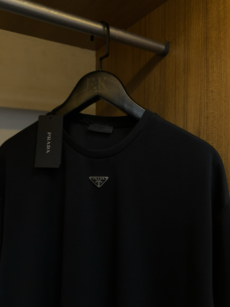 Prada Logo T-shirt ( İthal-Ütü İstemez-NFC Aktif)