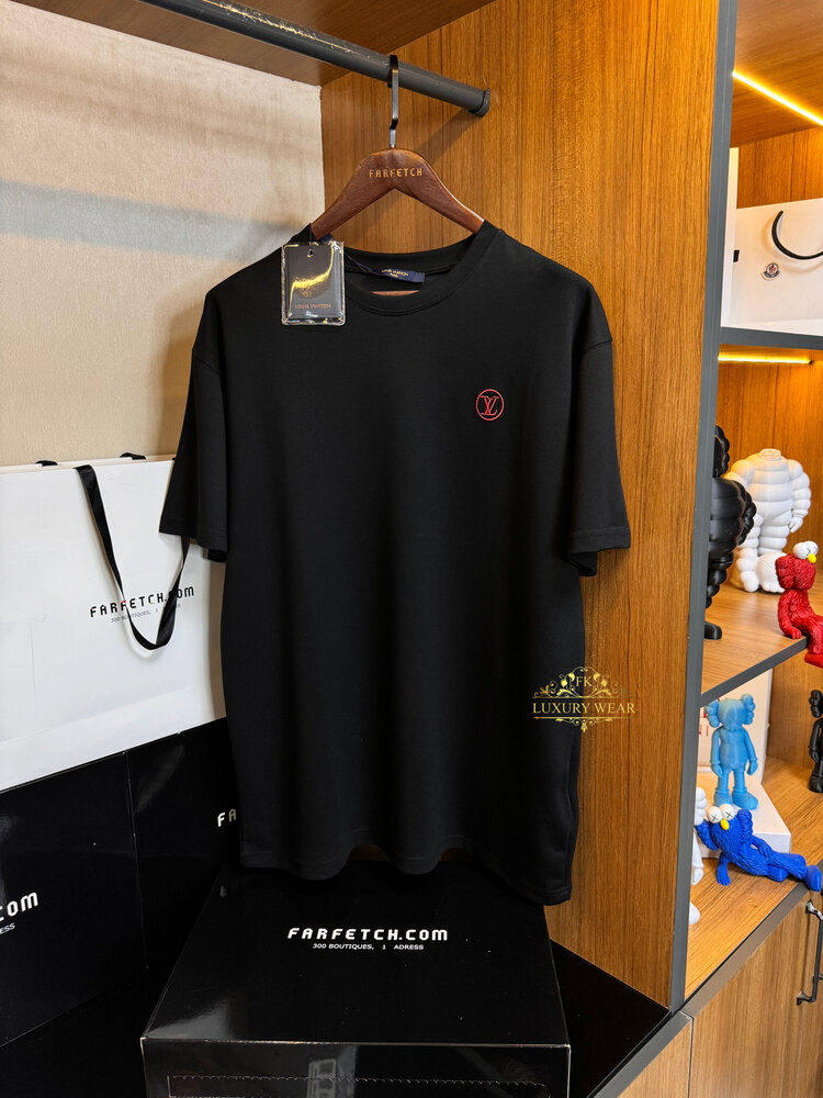 Louis Vuitton Logo T-shirt ( İthal-Ütü İstemez-NFC Aktif)