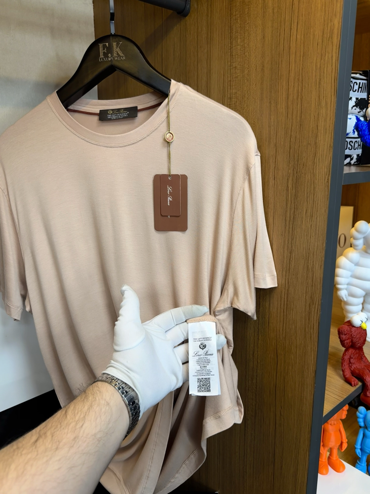 Loro Piana The Gift Of Kings T-shirt ( İthal - Ütü İstemez - NFC Aktif ! ) - Bej