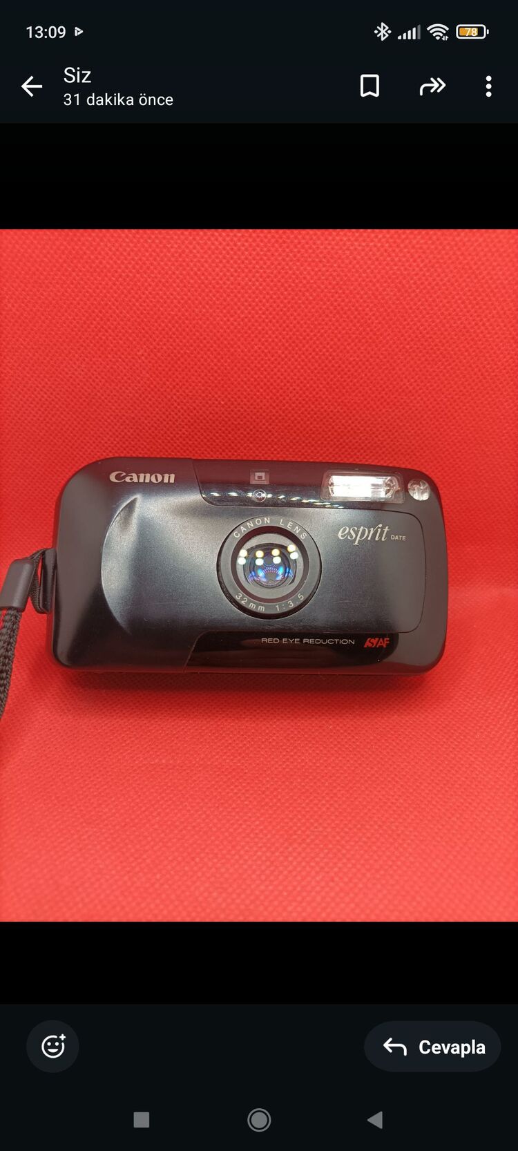 CANON SURE SHOT PRİMA MİNİ 1 DATE ( ESPİRİT DATE) ANALOG FOTOĞRAF MAKİNESİ