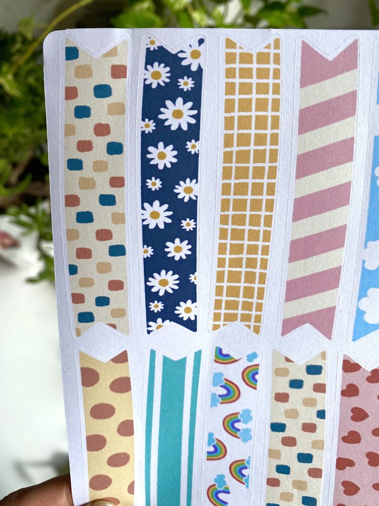 renkli washi tape bant sticker 
