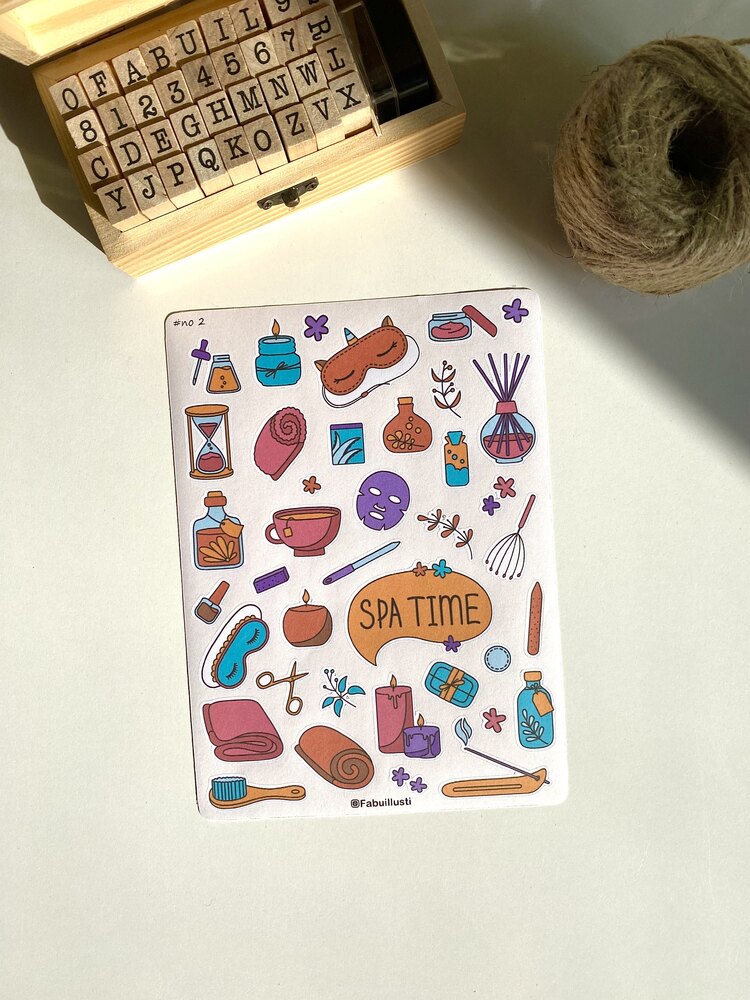 self care mat stickerleri no:2