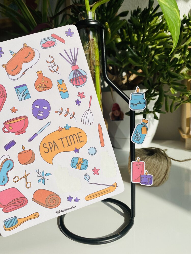 self care mat stickerleri no:2