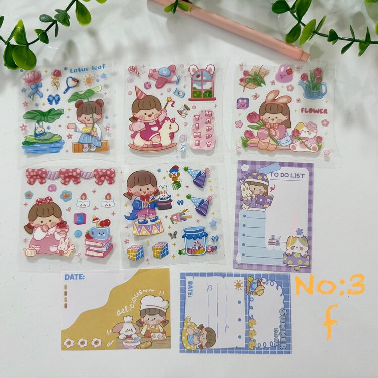 Şeffaf tatlı stickerler