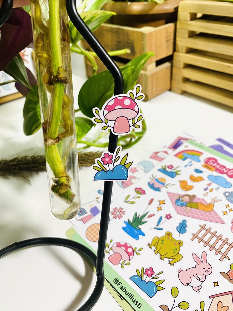 Bahar Kawai parlak sticker