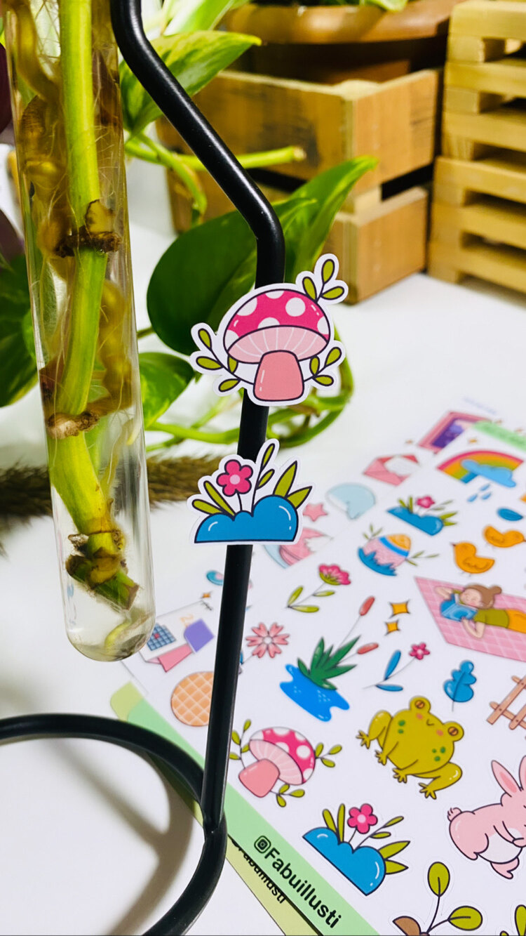 Bahar Kawai parlak sticker