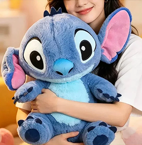 Uyku Arkadaşı Mavi Yumuşak Stitch Peluş Oyuncak Birinci Kalite