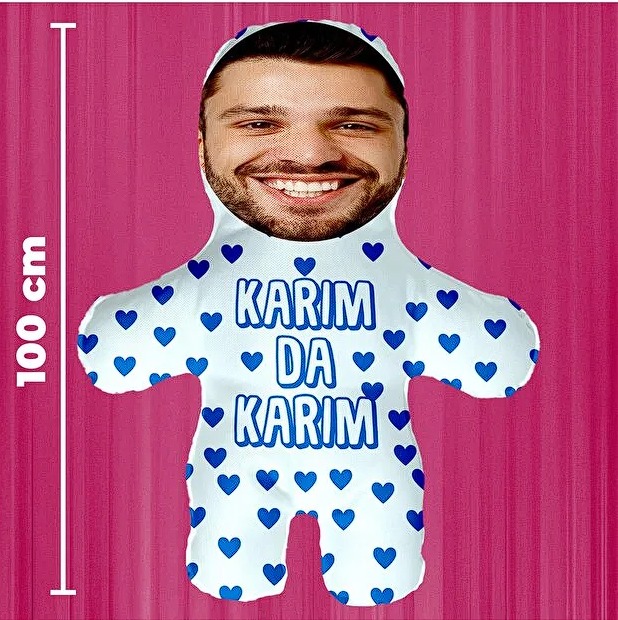 Karımda Karım Kişiye Özel Hediyelik Peluş Oyuncak -100cm-